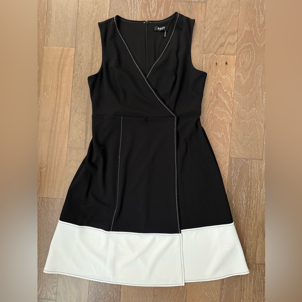 DKNY Black and White Mini Dress